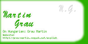 martin grau business card